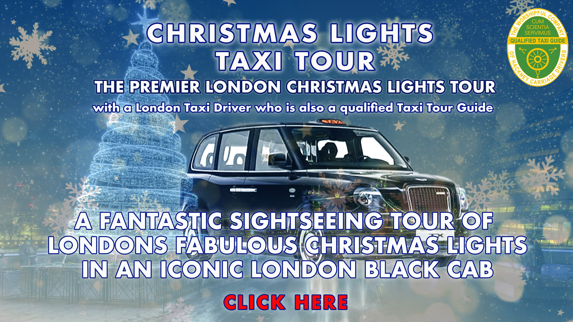 London Christmas Lights Taxi Tour